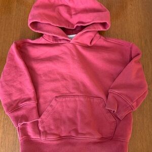 🫐3/$30 GAP Raspberry Pink Pullover Hoodie Sweatshirt size 2T